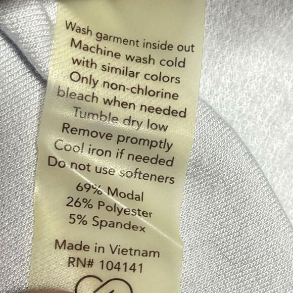 Calia By Carrie Underwood Grey Blue Purple Ombre Bell Sleeve Sweatshirt Large - Picture 8 of 9